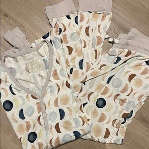 Little Sleepies Moon Phase Pajama Set - Multicolor